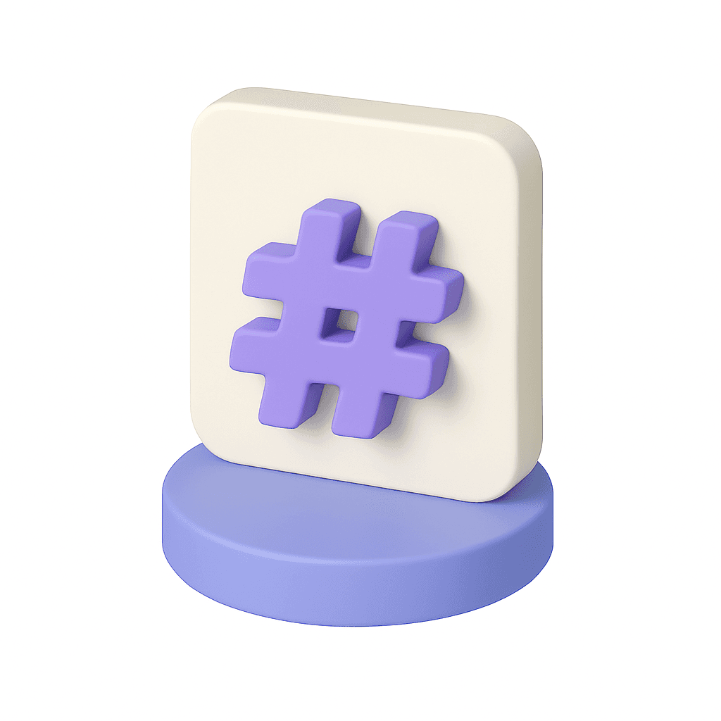 Icono de hashtags clinicos para autocompletar informacion medica