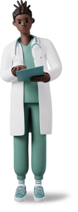 Ilustración de médico prescriptor utilizando PaperMed