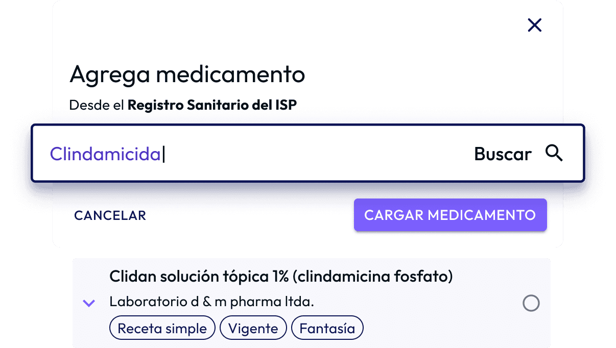Buscador de medicamentos del registro sanitario del ISP en PaperMed